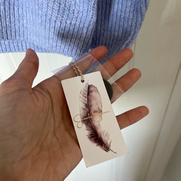 Jessica Simpson Purple Knit Cowl-neck Sweater - Picture 3 of 11